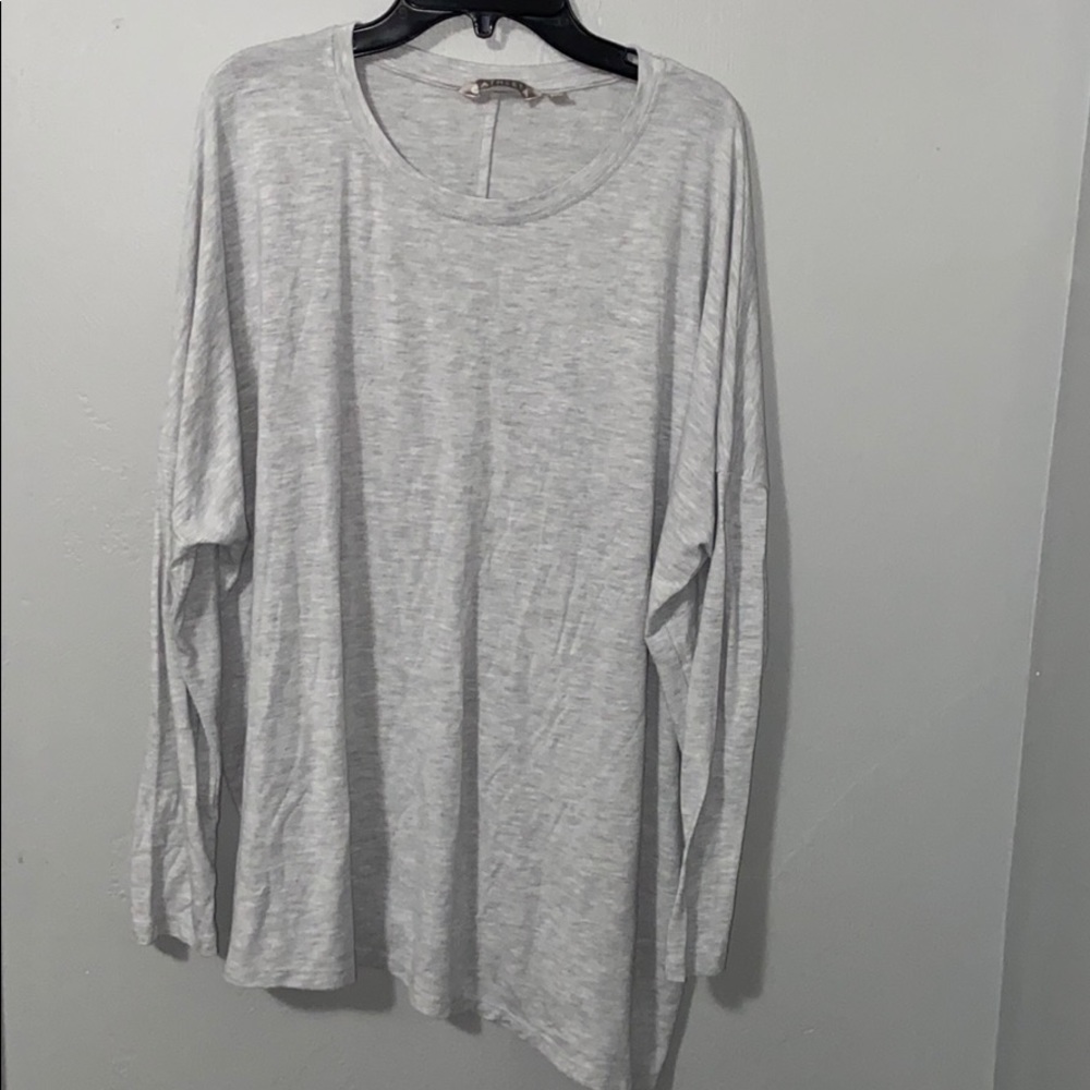 ATHLETA LONG SLEEVE RELAXED ASYMMETRICAL TOP